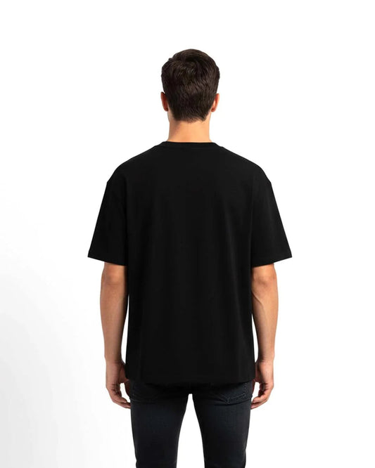Oversized Black Tee - Relvo