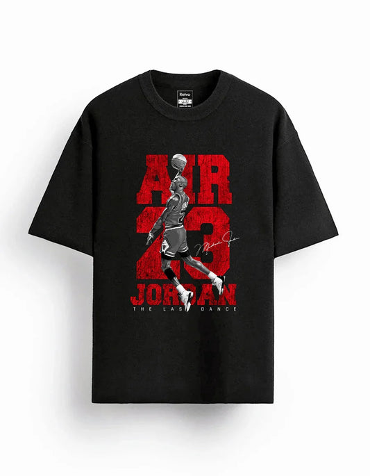 Air 23 “The Last Dance” Black Printed T-Shirt - Relvo