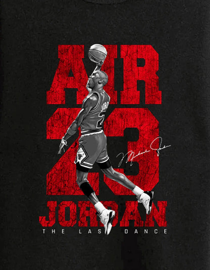 Air 23 “The Last Dance” Black Printed T-Shirt - Relvo