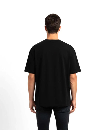Oversized Black Tee - Relvo