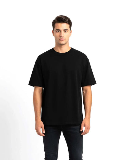 Oversized Black Tee - Relvo